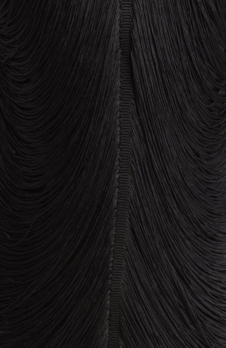 AZALEA WANG Fringe Halter Dress, Alternate, color,