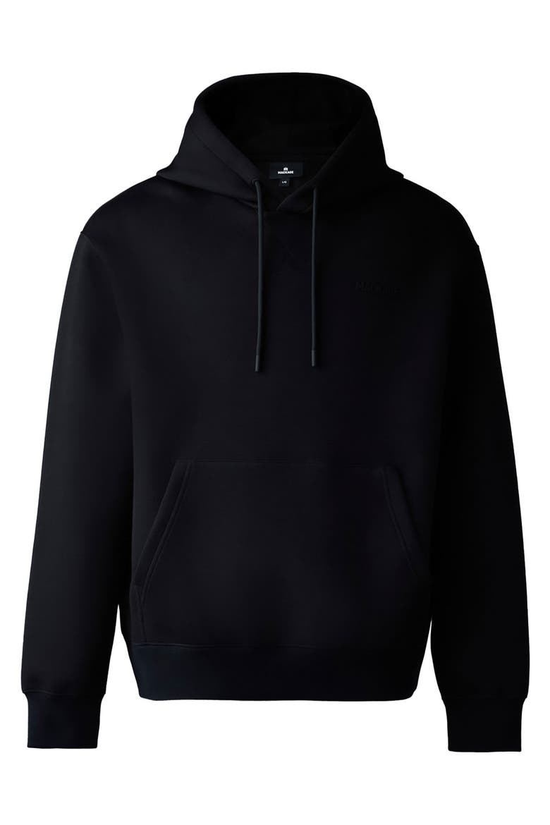 Krystian Double Face Jersey Hoodie, Alternate, color, BLACK