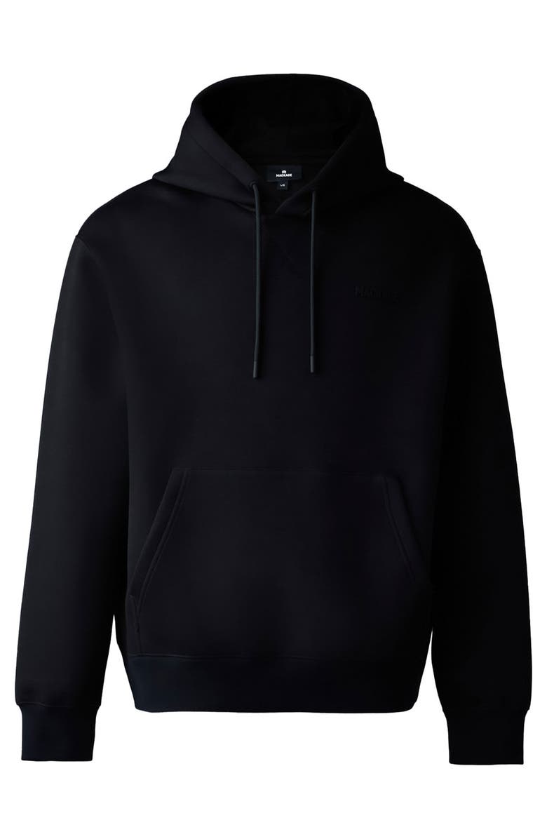 Mackage Krystian Double Face Jersey Hoodie, Alternate, color, Black