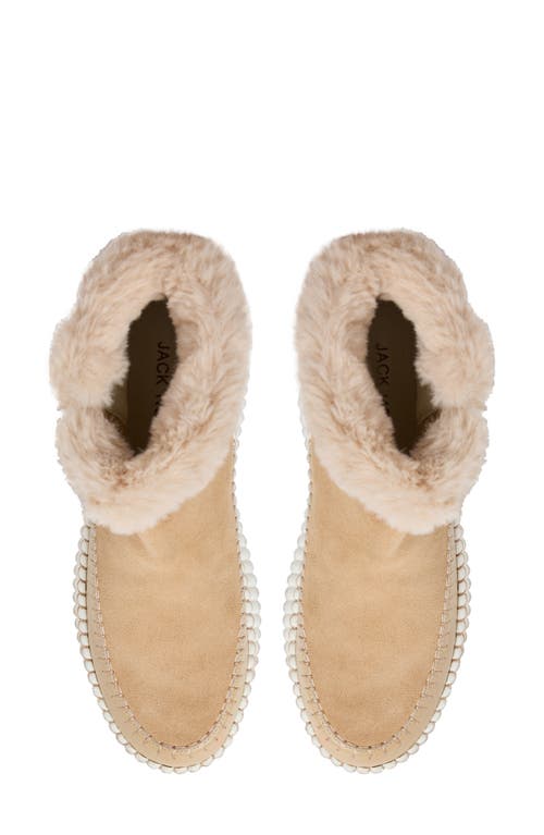 Jack Rogers Janetta Faux Fur Bootie In Brown
