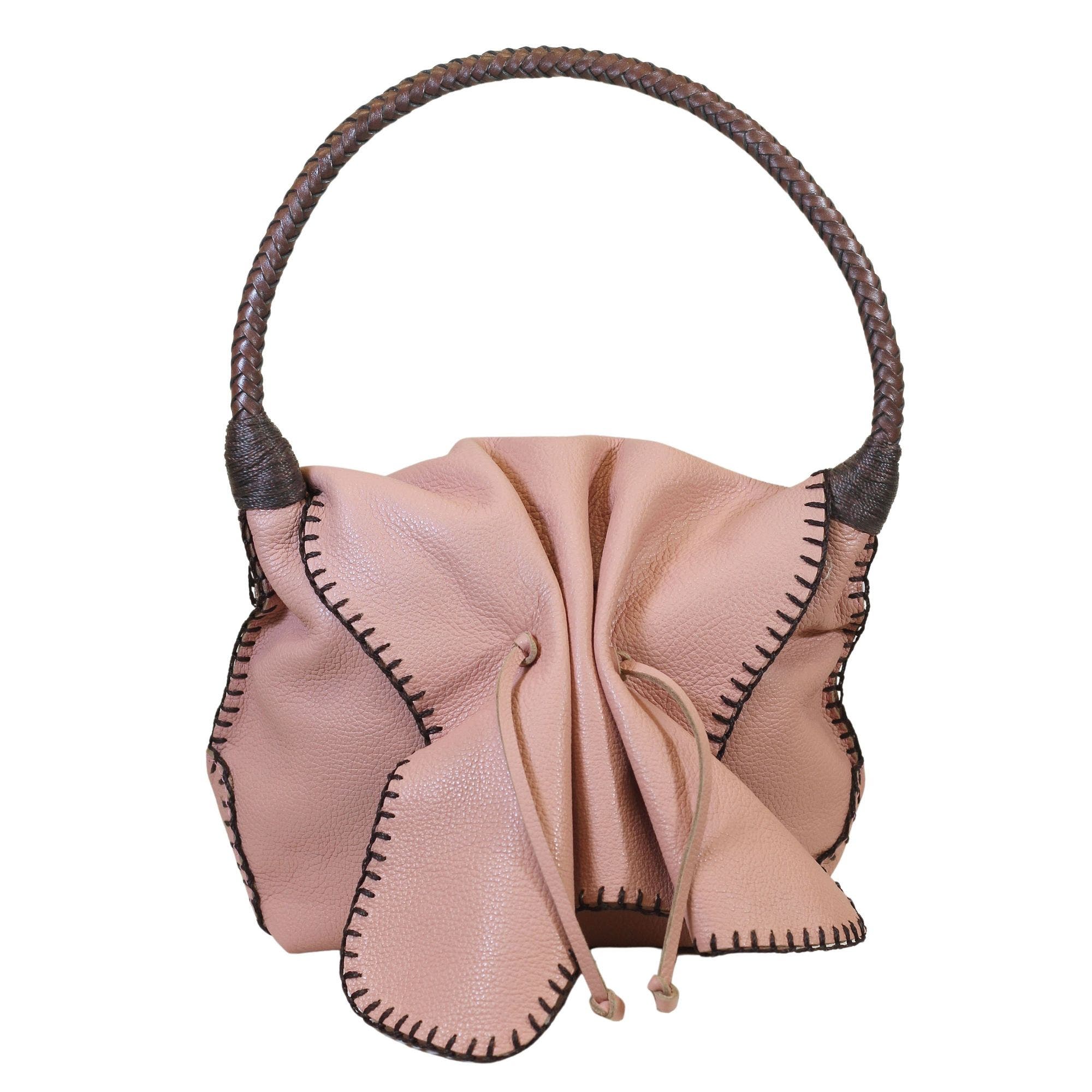 Shoulder Butterfly Leather Bag, Main, color, Dusty Rose