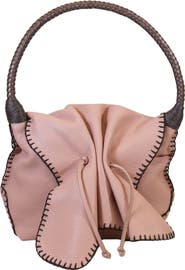 Carlos Falchi Shoulder Butterfly Leather Bag