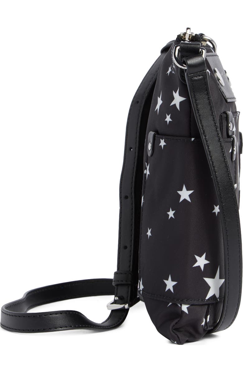 Marc Jacobs Star Print Preppy Nylon Swing Pack Bag, Alternate, color, Black Multi
