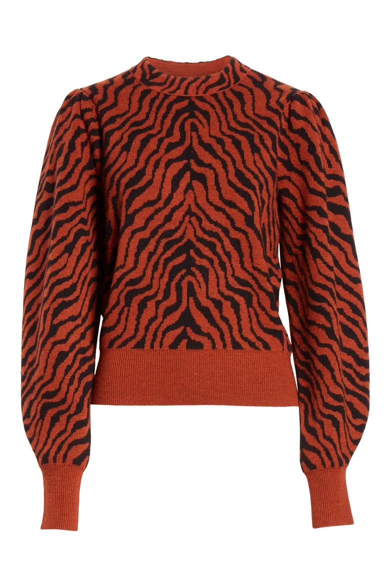 Massey Merino Wool Sweater, Alternate, color, RUST