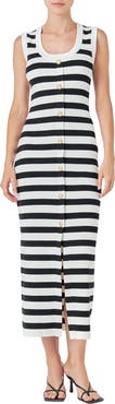 Endless Rose Stripe Knit Midi Dress