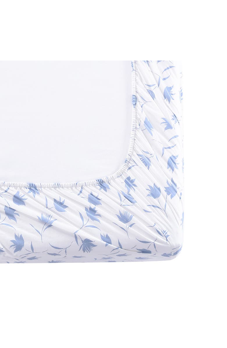 STONE COTTAGE Floral Breeze 200 Thread Count Cotton Percale Sheet Set, Alternate, color, Light Pastel Blue