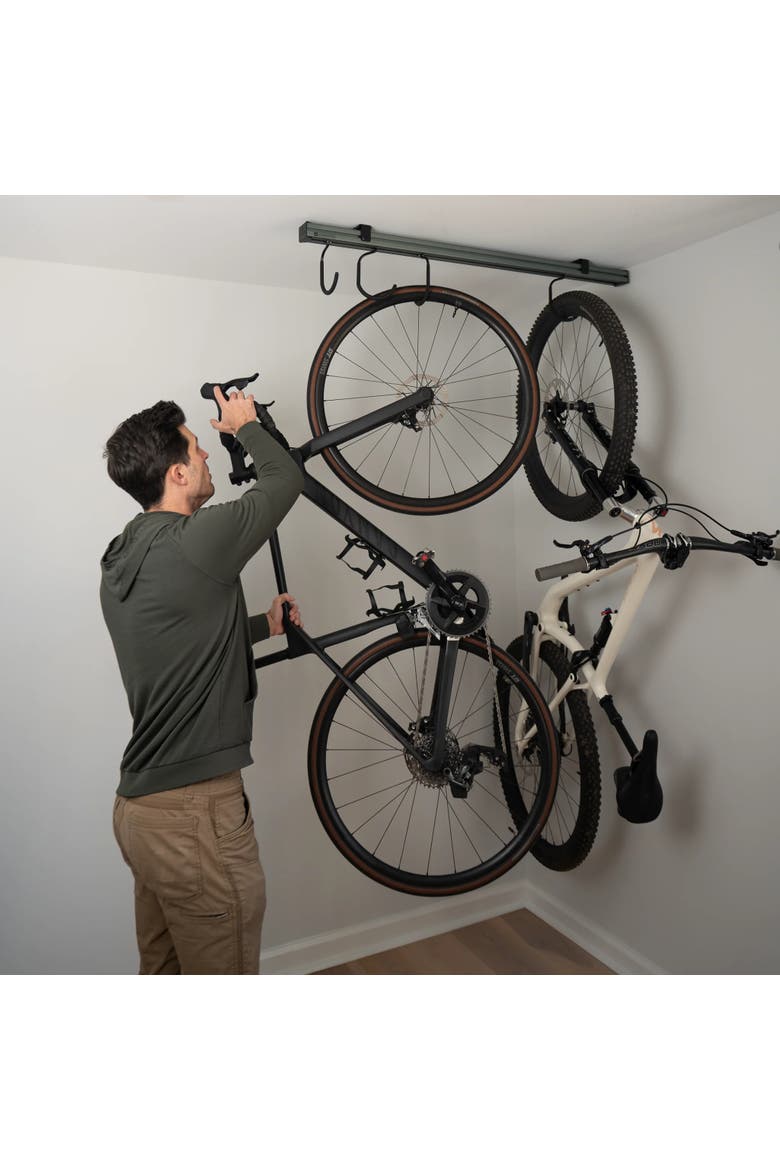 CycleSlide - Ceiling Mounted Bike Storage - 5 - 8 Bikes, Alternate, color, Grey