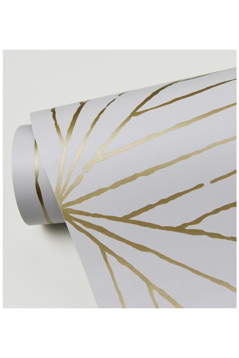 Gold Aurum Peel & Stick Wallpaper, Alternate, color, NEUTRAL