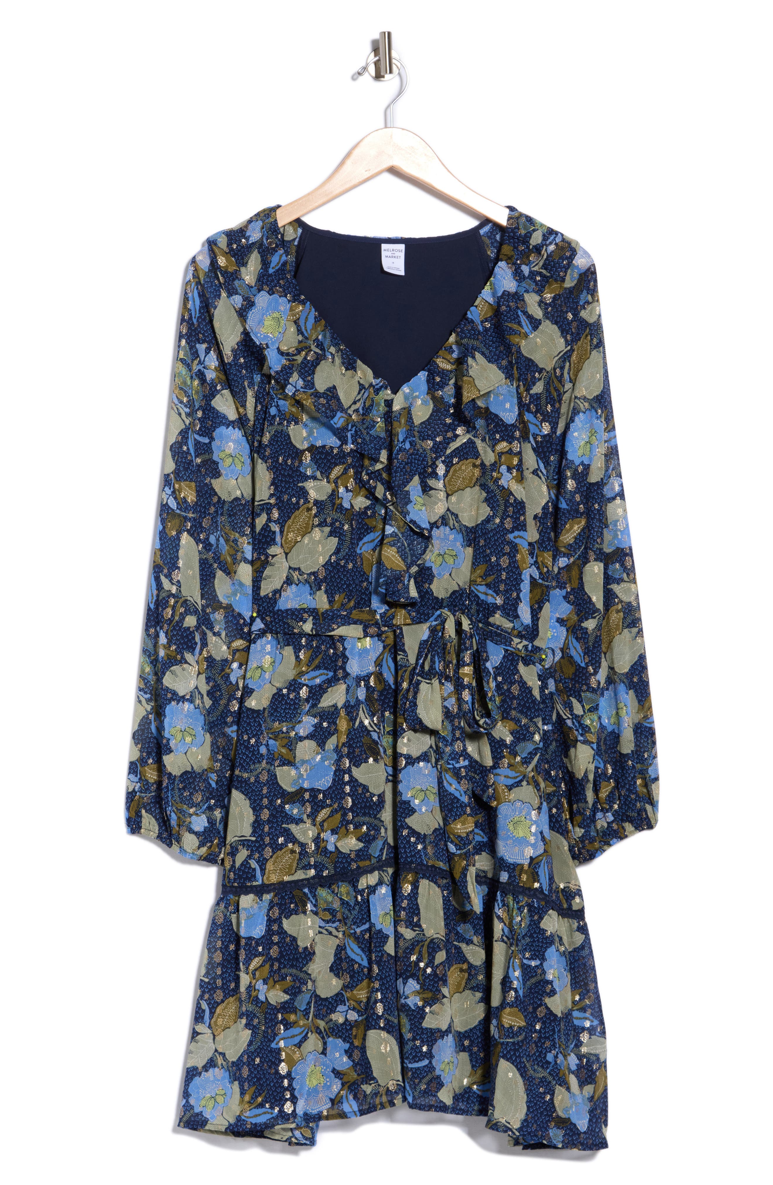 Long Sleeve Ruffle Minidress