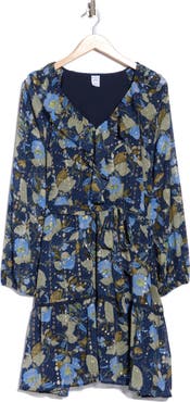 Melrose and Market Long Sleeve Ruffle Minidress