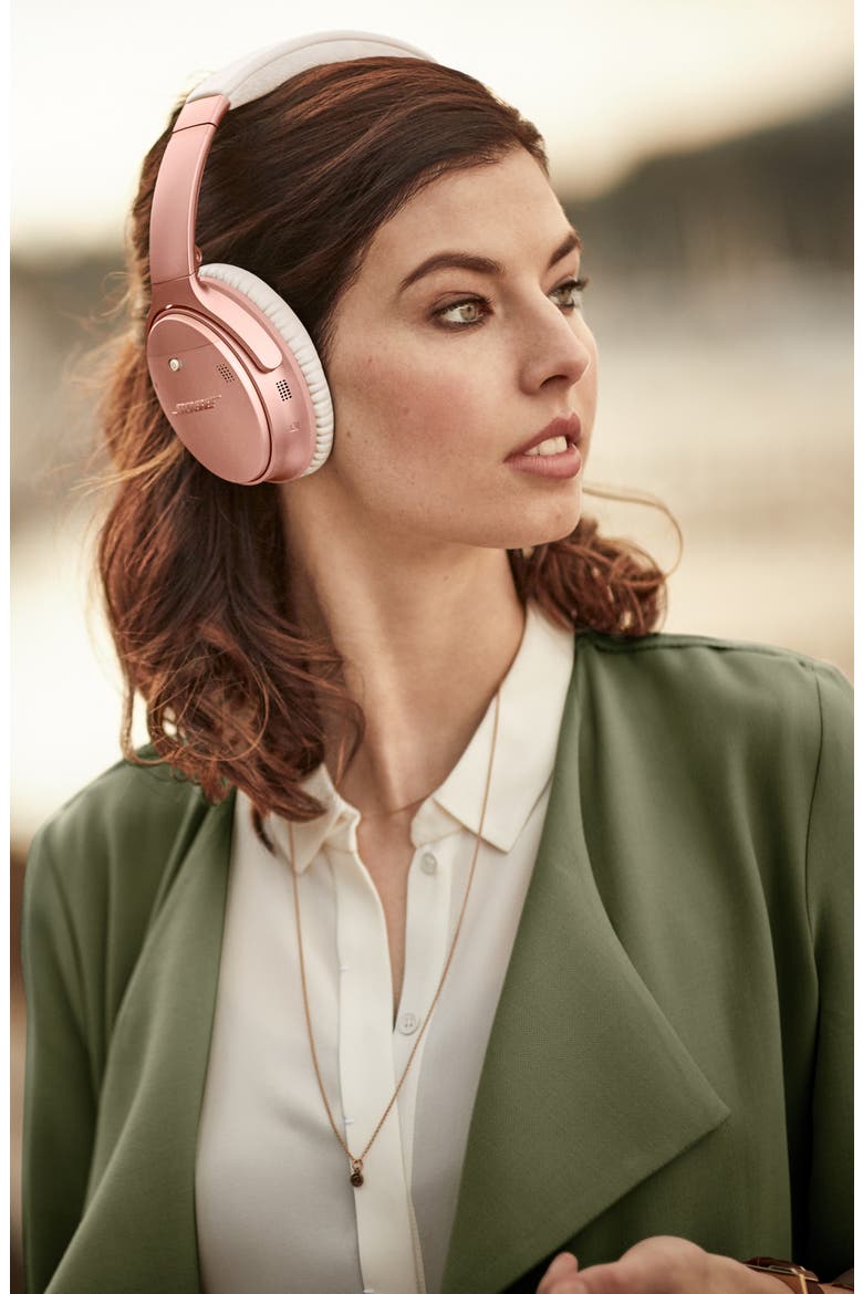 QuietComfort® 35 Wireless Over-Ear Headphones II with Google Assistant, Alternate, color, ROSE GOLD