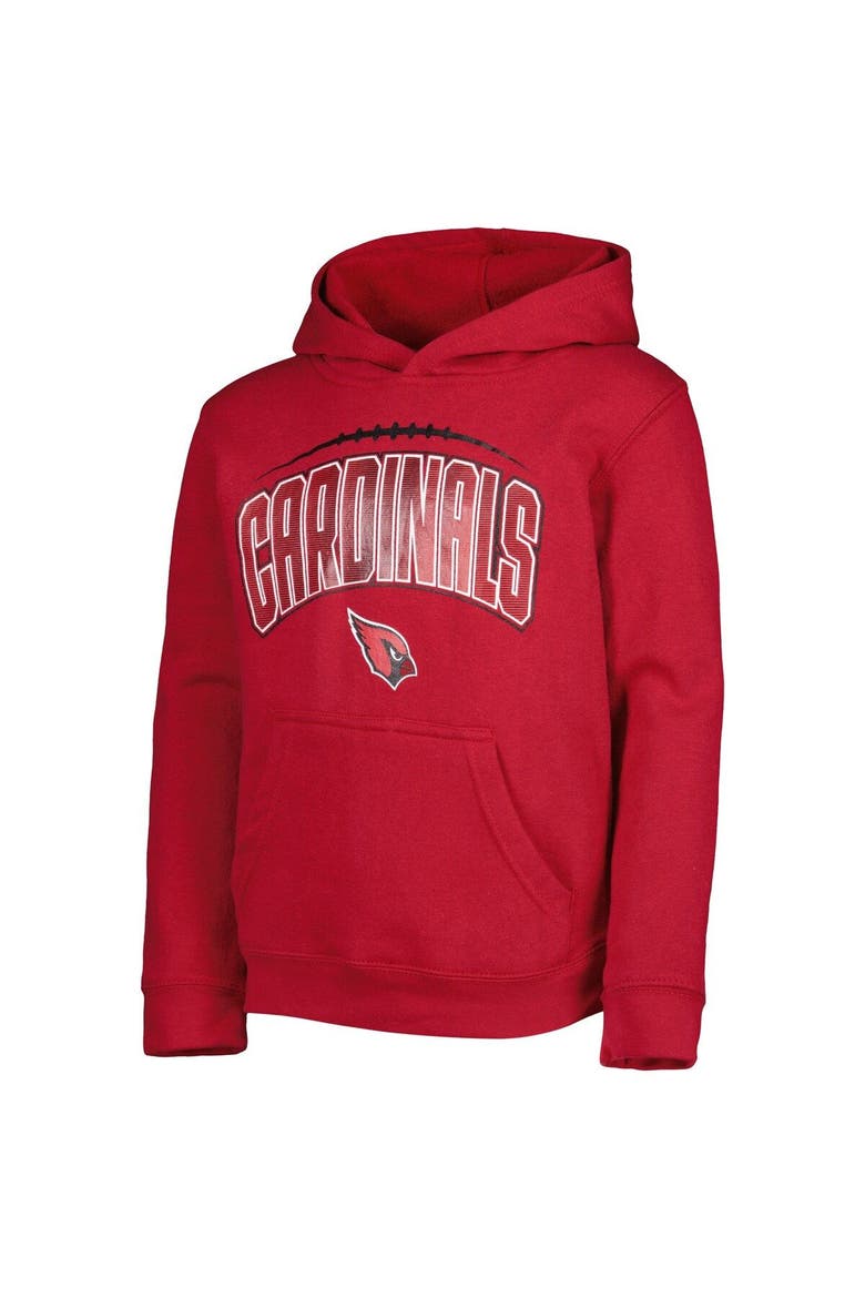 Youth Cardinal/Heather Gray Arizona Cardinals Double Up Pullover Hoodie & Pants Set, Alternate, color, Cardinal