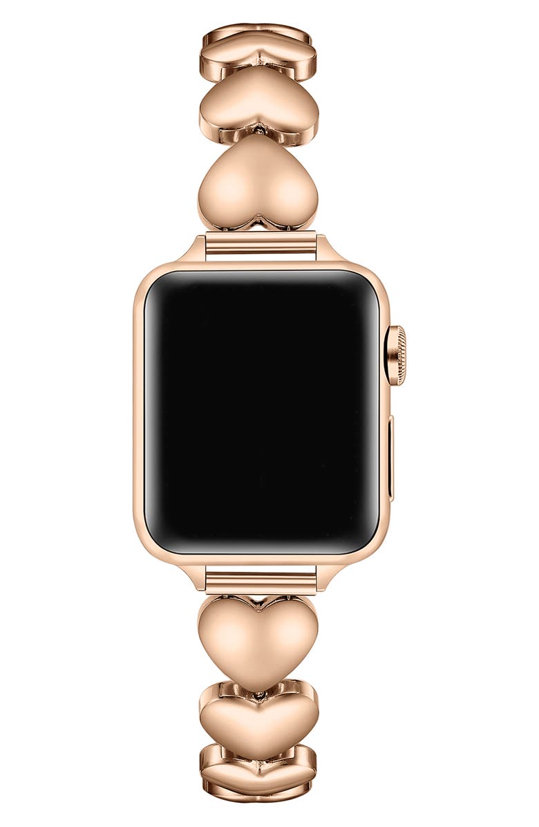 The Posh Tech Aphrodite 38mm Apple Watch<sup>®</sup> Bracelet Watchband, Alternate, color, Rose Gold