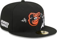 New Era Men's New Era Black Baltimore Orioles Looney Tunes Bugs Bunny 59FIFTY Fitted Hat
