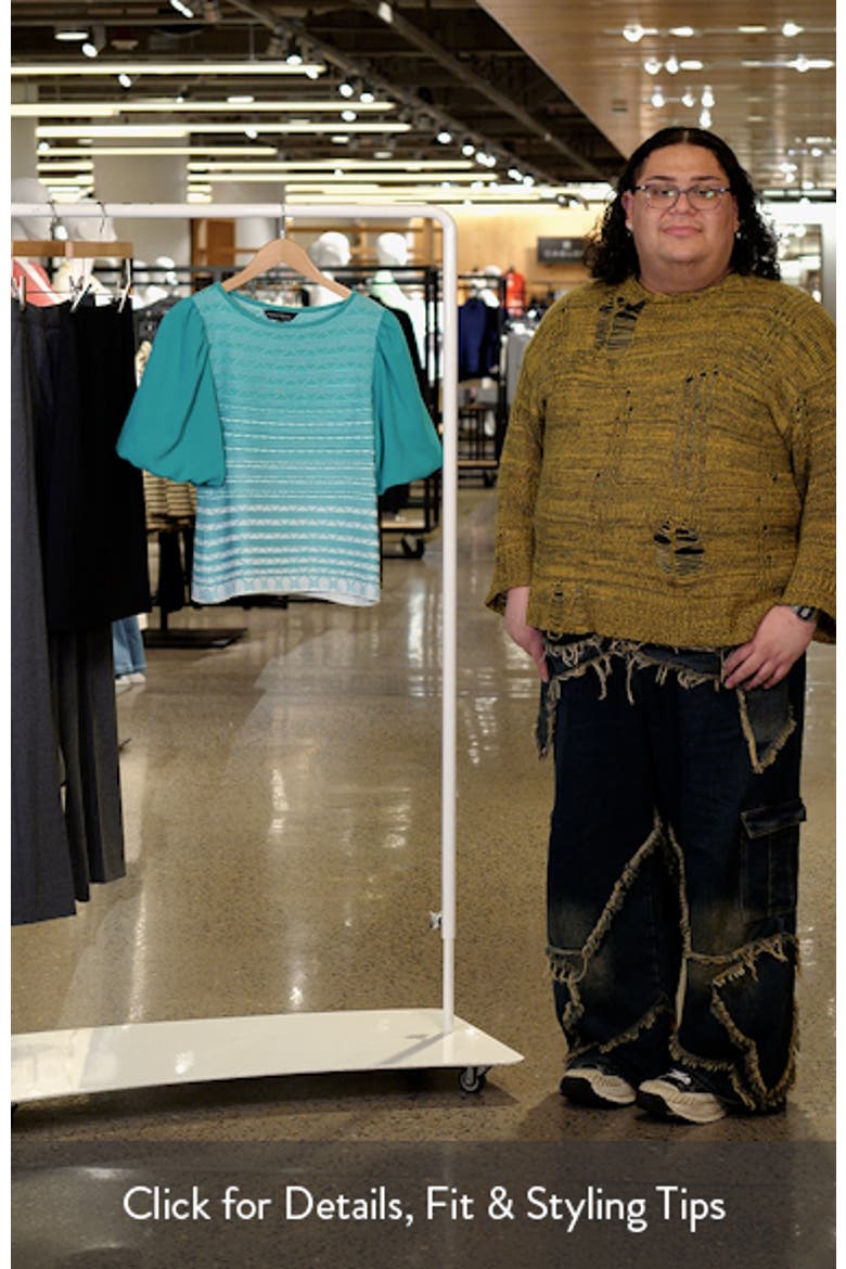 Stripe Mixed Media Jacquard Tunic video