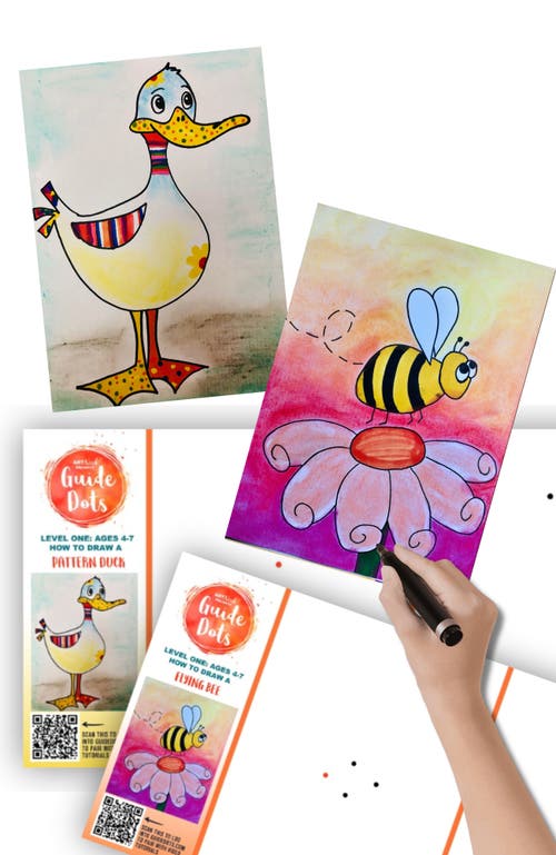 Guide Dots Add-On Art Rolls for Guide Dot's Art Kits in L1 Pattern Duck/flying Bee  product