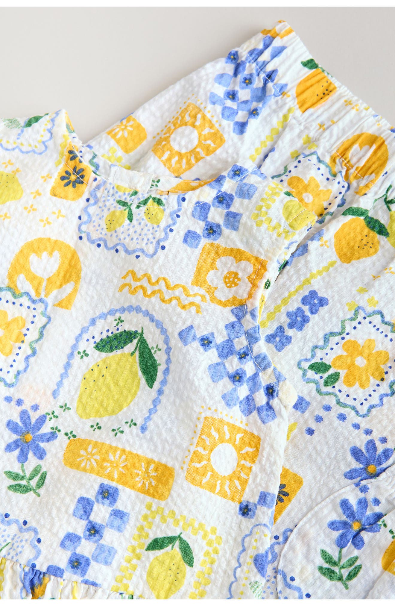 NEXT Kids' Tile Print Sleeveless Top & Pants — фото 7