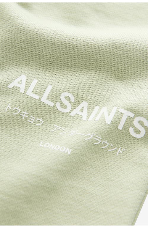 Smallsaints By Allsaints Kids' Underground Logo Sweat Shorts In Green
