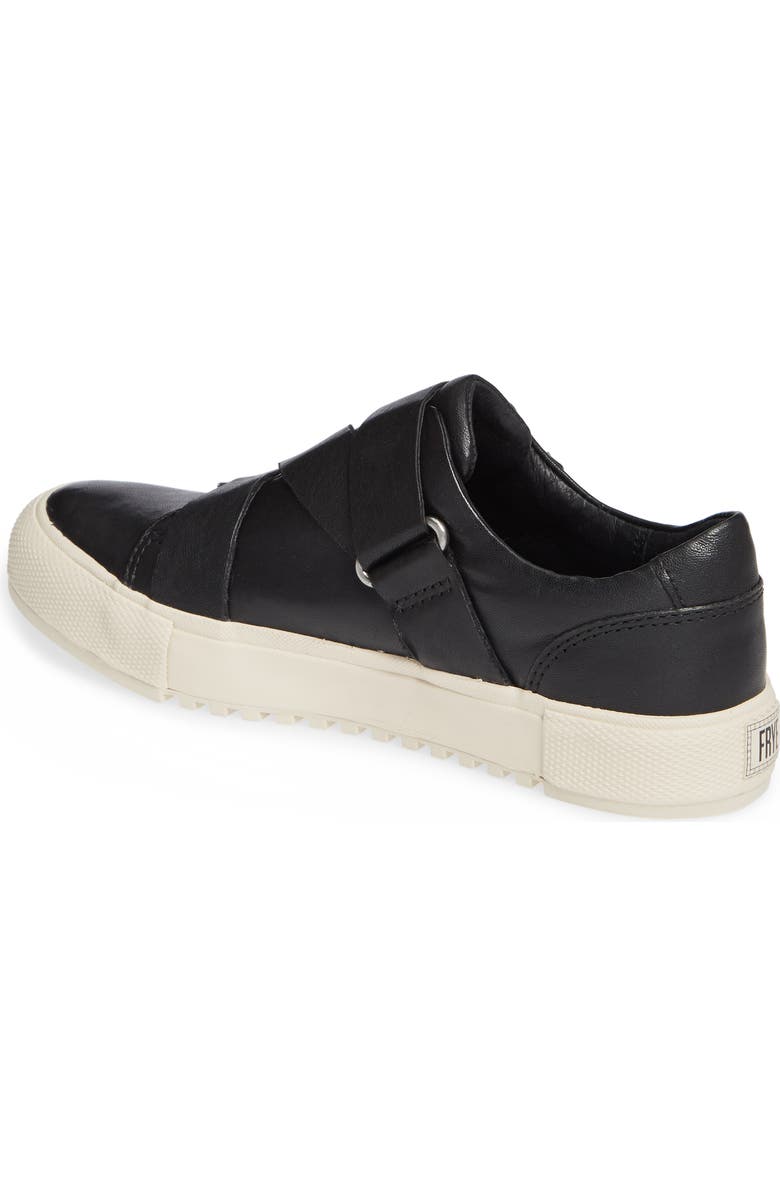 Frye Gia Moto Low Sneaker, Alternate, color,