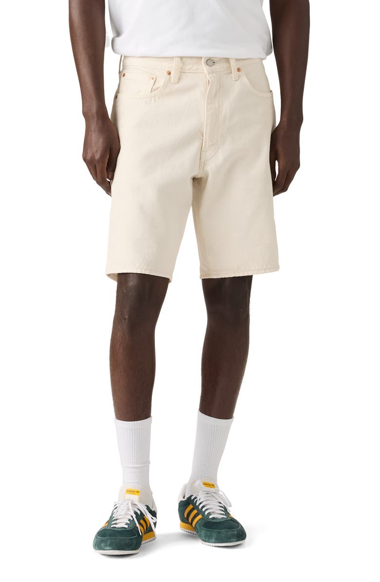 Levi's 468 Loose Denim Shorts, Main, color, Ecru Bone Shorts