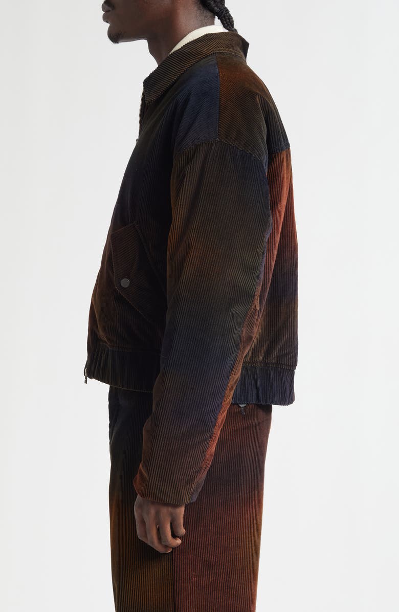 The Elder Statesman Ombré Corduroy Jacket, Alternate, color, Midnight