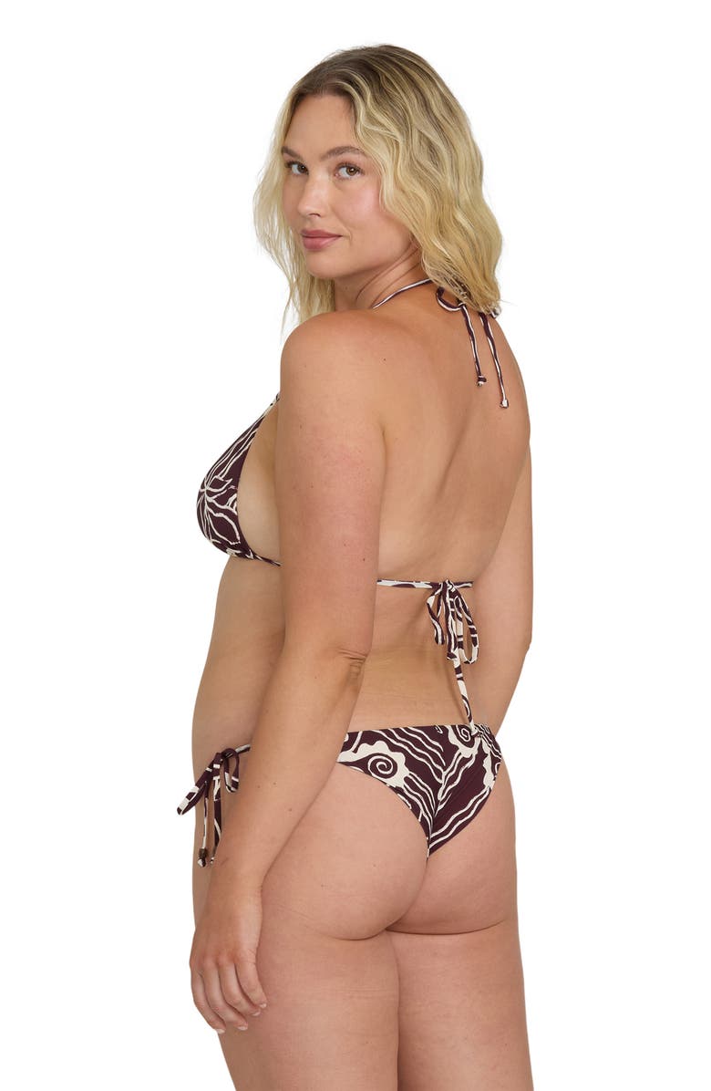 Billabong Sol Playa Remi Triangle Bikini Top, Alternate, color, Red Dahlia