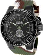 INVICTA Aviator Silicone Strap Watch