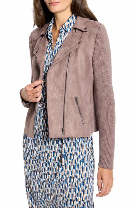 NIC+ZOE Mixed Media Moto Jacket