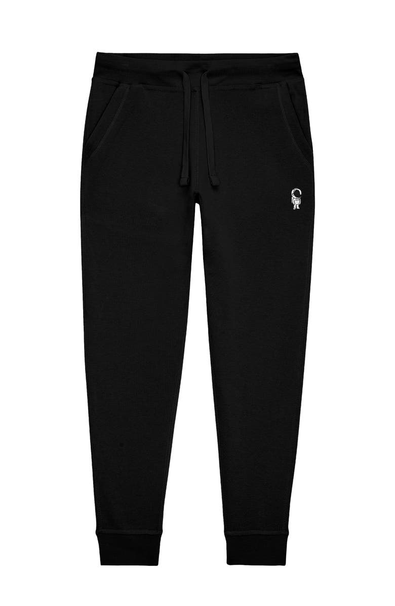 Dalix Mens Astronaut Midweight Fleece Jogger Pant, Main, color, Black
