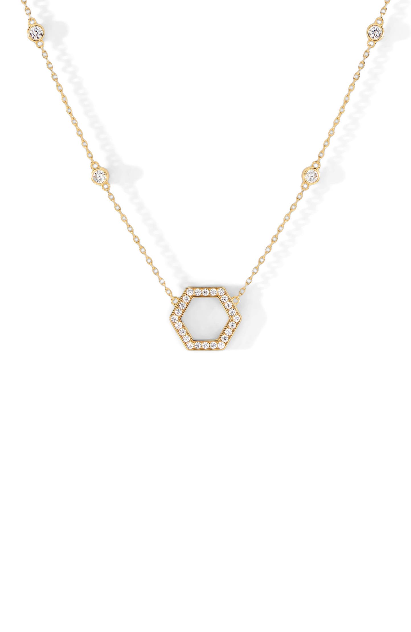 selected Gold/White  CZ