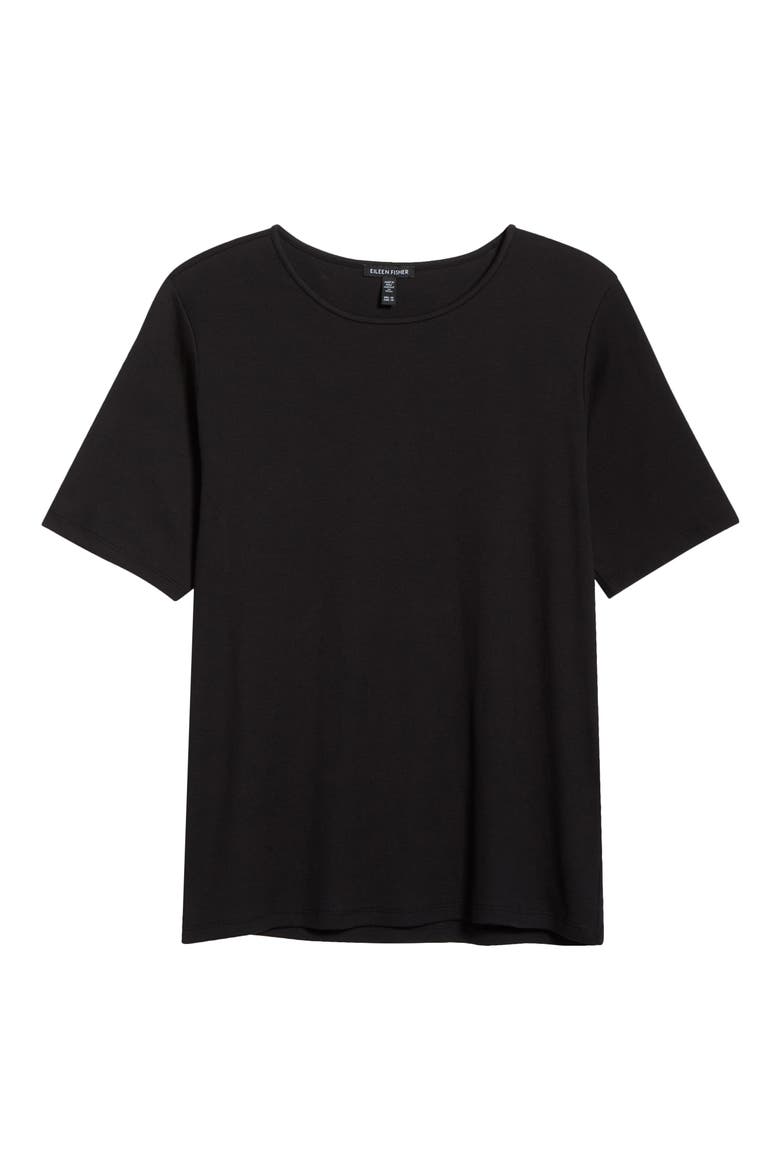Organic Cotton Top, Alternate, color, BLACK