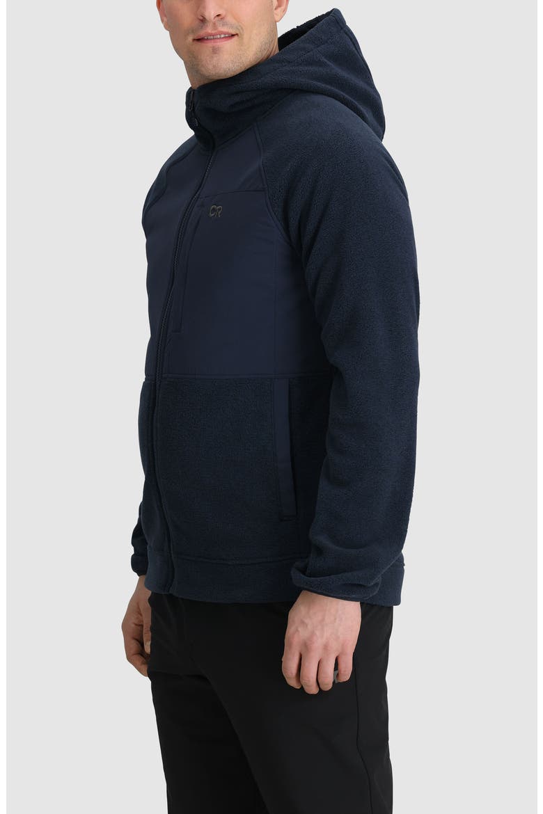 Polartec 200 Hooded Jacket, Alternate, color, DARK NAVY HEATHER
