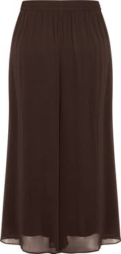 City Chic Skyla Elastic Waist Wide Leg Pants