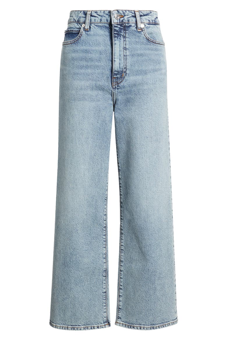 The Wide High Waist Ankle Wide Leg Jeans, Alternate, color, HAZY