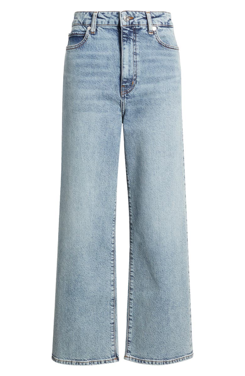 FRAME The Wide High Waist Ankle Wide Leg Jeans, Alternate, color, Hazy