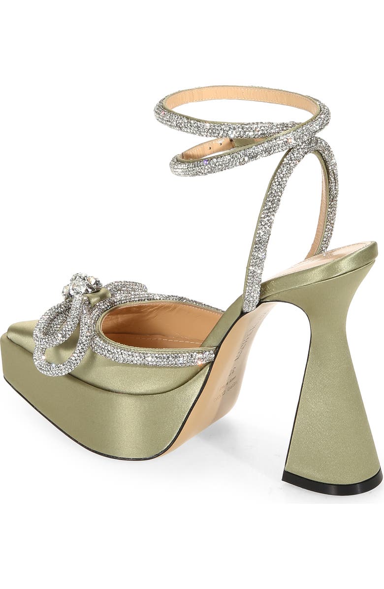 Mach & Mach Double Bow Satin Platform Pump, Alternate, color,
