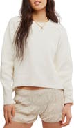 Free People Spring Street Cotton Crewneck Sweater