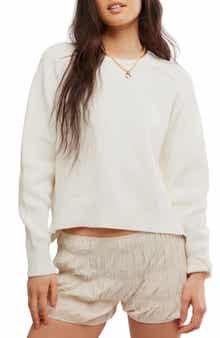 Free People Spring Street Cotton Crewneck Sweater