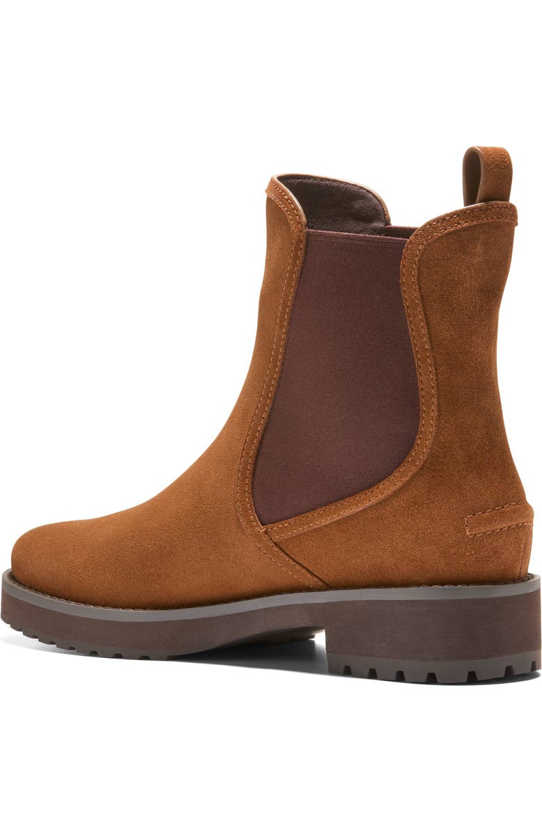 Cole Haan Lyndon Waterproof Chelsea Boot, Alternate, color, Tobacco Suede Wp