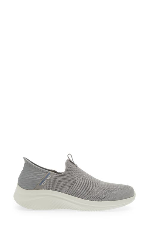 Skechers Ultra Flex 3.0 Smooth Step Slip-on Sneaker In Gray