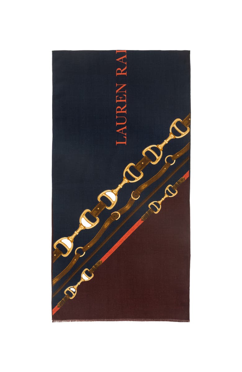 Lauren Ralph Lauren Diagonal Belting Oblong, Alternate, color, Navy