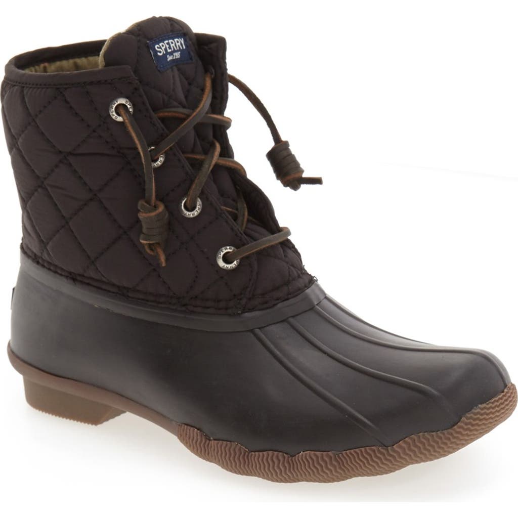 Sperry Top-sider® Sperry 'saltwater' Waterproof Rain Boot In Black