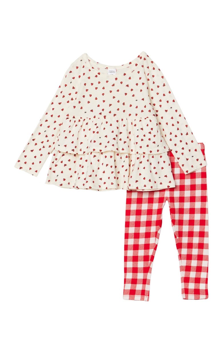 Harper Canyon Printed Mix Top & Leggings Set, Main, color,