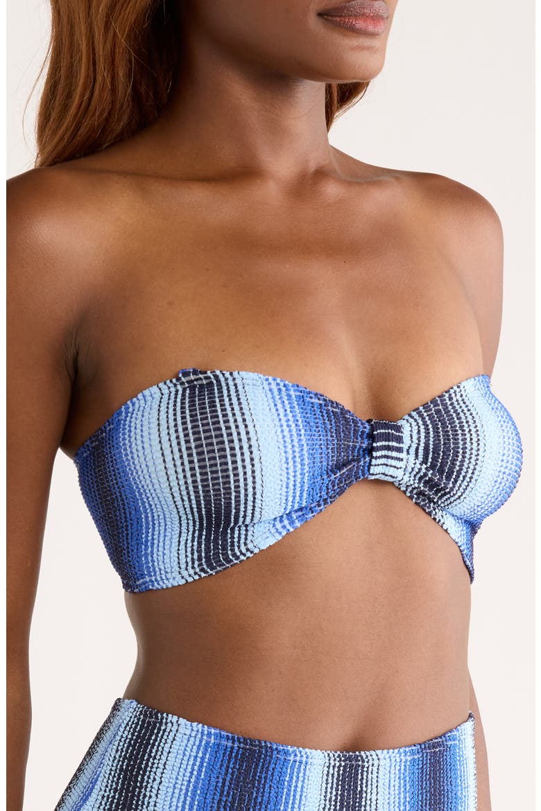 Ennat Bandeau Bikini Top, Alternate, color, FEVEN BLUE