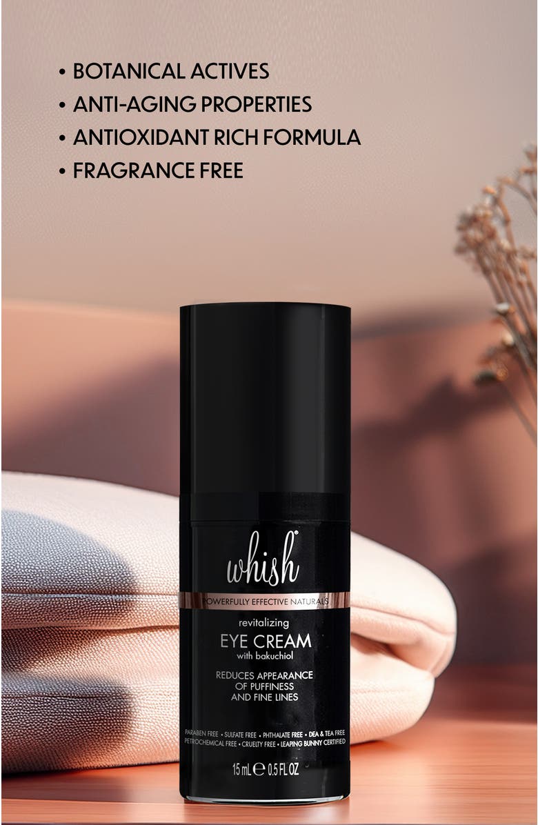 Whish Beauty Revitalizing Eye Cream with Bakuchiol, Alternate, color, 