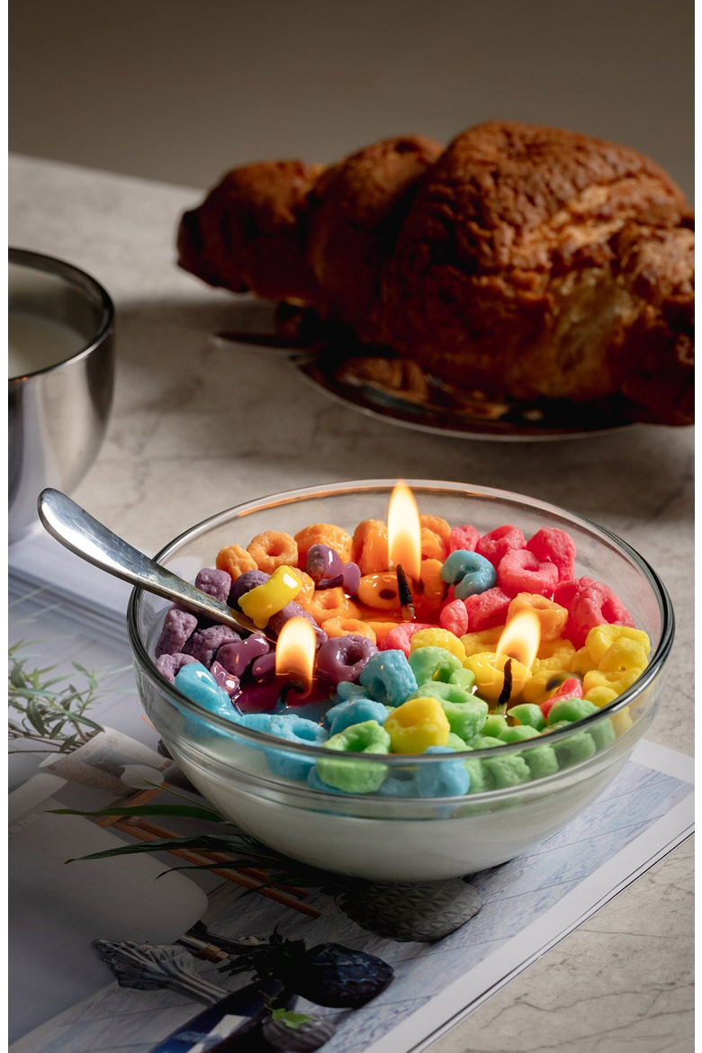Fruit Loops Cereal Candle, Alternate, color, Candle & Loops