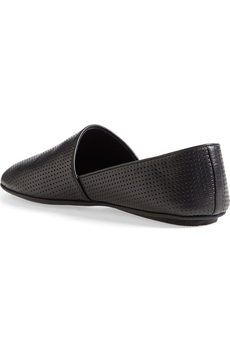 Vince 'Bogart' Perforated Leather Flat, Alternate, color,