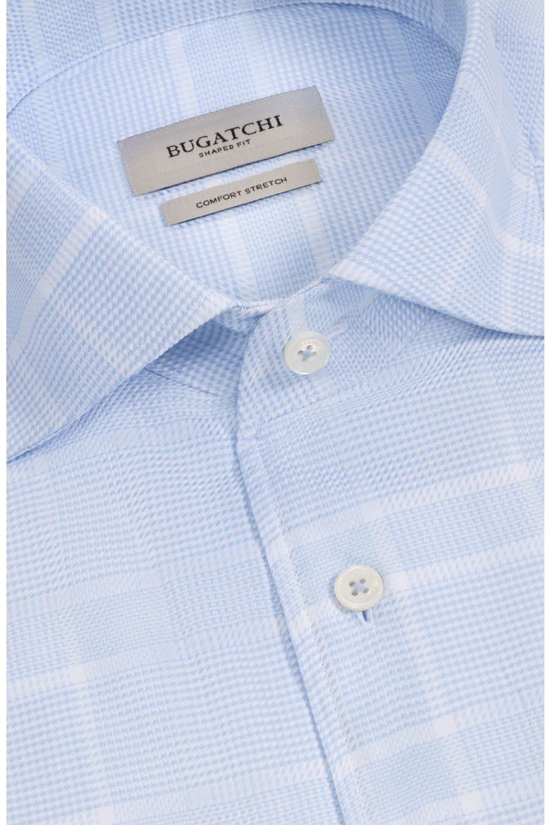 Alvin Shaped Fit Plaid Shirt, Alternate, color, SKY