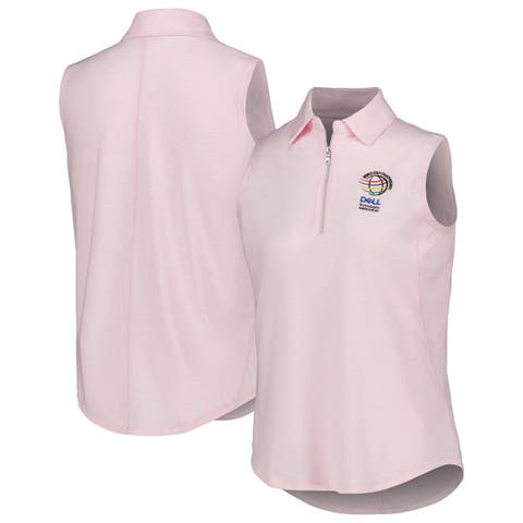 Women's Ahead Pink WGC-Dell Technologies Match Play Casitas Streak Tri-Blend Sleeveless Polo