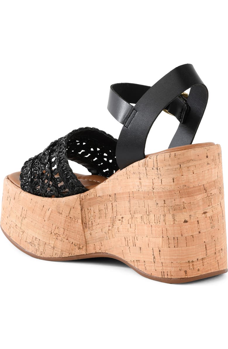 Seychelles Willow Platform Wedge Sandal, Alternate, color, Black